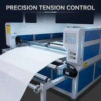 Machine de gravure laser industrielle à double rail 2024 double tête asynchrone et alimentation automatique pour tissu en cuir