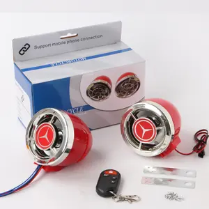 Factory Direct Sale Motorcycle Handle Bar Speaker Motorcycle Mp3 Audio Alarm FM Radio 2.5 Inch Speaker Motorcycle MP3 USB Player