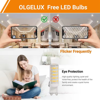 Ampoule LED G9 4,8W T4 G9 à double culot pour lustre 220V-240V 530LM pour éclairage domestique non dimmable
