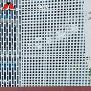 Panneau perforé en aluminium pour <span class=keywords><strong>façade</strong></span> <span class=keywords><strong>extérieure</strong></span> décorative, moderne, personnalisé, facile à installer, pour hôtel - Product Image 6