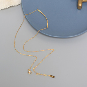สร้อยคอโมเบียสแบบบิดเกลียวลายยิ้ม สแตนเลสชุบทอง ไม่ลอก ไม่ดำ - Product Image 6