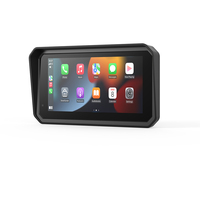 Caméra de tableau de bord pour moto Aoocci à double objectif, écran intelligent, navigation sans fil, moniteur, commande au volant, panneau intelligent