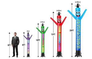 Danseur gonflable <span class=keywords><strong>à</strong></span> une seule jambe, impression couleur, danseur aérien pour l'attraction de la clientèle et la publicité en devanture de magasin - Product Image 6
