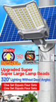 Lampe solaire LED étanche IP65 pour rue, résistante aux intempéries, en ABS durable, pour extérieur, avec panneau solaire séparé