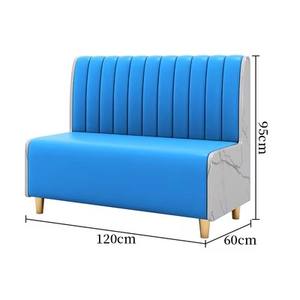 Canapé de luxe pour stand mural Mobilier de restaurant occidental Tables à manger et chaises de salle à manger pour café dessert pâtisserie - Product Image 1