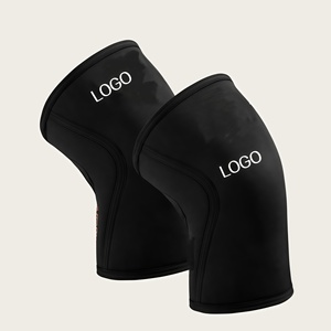2026 Factory Knee Brace Supports Custom Logo Compression Knee Sleeves 8mm Neoprene for Powerlifting <b>Weight</b> <b>Lifting</b> - Product Image 1