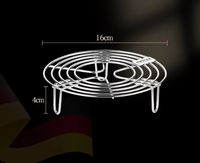 316 Lebensmittelechter Edelstahl 0,5mm Dicke Dampfgitter Wasserfest Multifunktional Haushaltsdampfgarer Backformen Pfannen