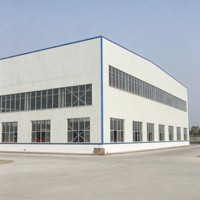 Kit de construction métallique à faible teneur en carbone certifié CE, structure industrielle en acier à dimensions personnalisées, robuste et stable, pour usine