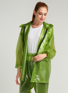 Thickened PVC <strong>Rain</strong> <strong>Coat</strong> Waterproof Vulcanization <strong>Rubberized</strong> Terno Raincoat <strong>Rain</strong> Suit With Big Brim Jas Hujan PVC Raincoat - Product Image 2