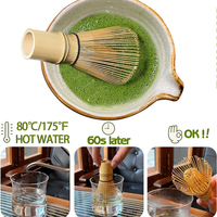 Accessoires Matcha en promotion : Cuillère à thé, Fouet à Matcha traditionnel japonais (Chasen) en bambou