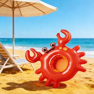 ที่วางแก้วรูปปูเป่าลมน่ารัก ถาดวางเครื่องดื่มลอยน้ำสำหรับสระว่ายน้ำ ที่วางแก้วตกแต่งสวยงาม (มีขนาดสั่งทำได้) - Product Image 2