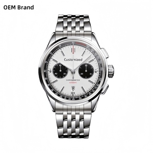 Reloj de Piloto Cronógrafo con Logotipo OEM, Movimiento Mecánico, Resistente al Agua, de Alta Calidad, Automático, <span class=keywords><strong>Seagull</strong></span> ST19, Relojes de Pulsera para Hombre - Product Image 1