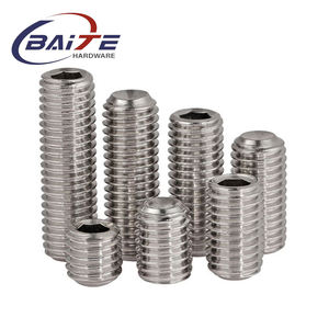 M3 M4 M5 M6 M8 M10 M12 M14 M16 M18 M20 ステンレス鋼 304 316 グラブセットスクリュー DIN 913 六角穴付き止めねじ 平頭 - Product Image 5