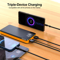 Powerbank portabel tampilan Digital LCD 20000mah USB C PD 18W 30W 45W, Bank daya pengisian cepat untuk ponsel Tablet Switch