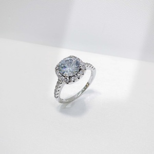 high quality plata 925 sterling silver wedding engagement <b>ring</b> custom fashion Four Leaf Clover <b>dainty</b> Zirconia <b>rings</b> for women - Product Image 4