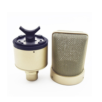 MAI AO TF103 Boîtier et accessoires d'assemblage en métal argenté pour microphone à condensateur DIY, pour usage en studio - Fabriqué au Guangdong