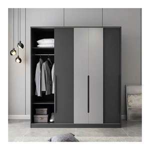 Armoire modulaire au design minimaliste, dernier cri, sur mesure, gris mat - Product Image 2