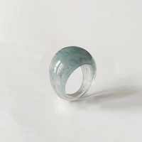 Amiee Jewelry Fashion Chunky Rings Bagues colorées pour femmes Bagues en résine Bijoux