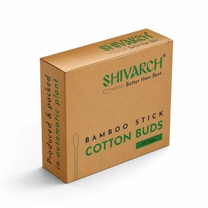 Bâtonnets de coton en papier, 80 tiges, 160 embouts, sur carte suspendue pour le nettoyage quotidien - Product Image 3