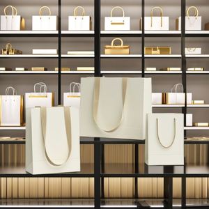 Wholesale Custom Printed Luxury Clothing Retail Gift Paper Bag with Your Own Logo <b>Thick</b> Paper Bag for Brand Promotion - Product Image 3