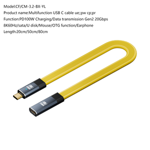 Nouveau Câble de Charge Rapide USB-C vers USB-C PD100W 2026 HotSale USB3.2 20 Gbit/s Thunderbolt 3 5A pour <span class=keywords><strong>iPhone</strong></span> 15 16 - Product Image 6