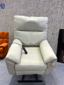 Sillón reclinable eléctrico de alta calidad para el hogar, de cuero, con función de masaje y calefacción, para personas mayores, color marrón, tipo sillón de masaje para salón. - Product Image 2