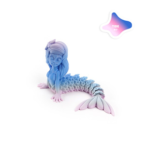 Juguete de Sirena Impreso en 3D con Material PLA, Decoración de Escritorio - 8CM/11CM/16CM - Product Image 6