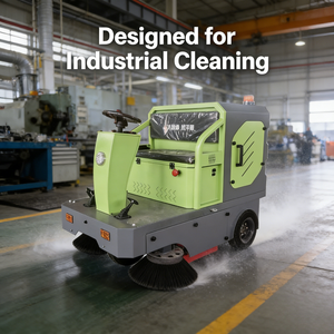 S1400 Полузакрытая электрическая самоходная уборочная машина на новой энергии с сиденьем для оператора, большой бак для воды 180 л, скорость 12 км/ч, 3-4 часа работы - Product Image 2