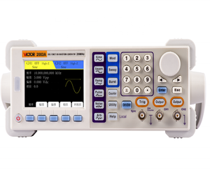 <strong>VICTOR</strong> 2003A 25MHz Two Channel DDS 32 Digit <strong>Counter</strong> 200MSa/S 5 Basic 32 Arbitrary Waveform USB RS232 Digital Signal Generator - Product Image 1
