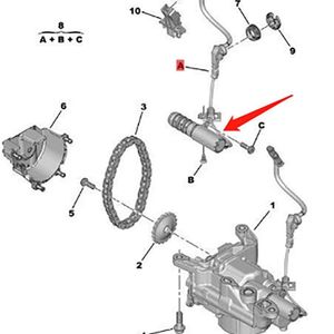 Électrovanne de pompe à huile Citroën C4 V764723880 11417647238 en fer zingué – Pièce de rechange - Product Image 2