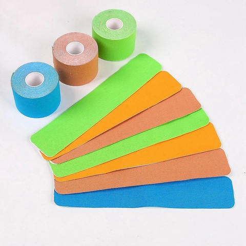 Waterproof Sports Safety Therapy Muscle Physiotherapy Orthopedics Support Athletic Elastic Breathable Cotton Kinesiology Tape