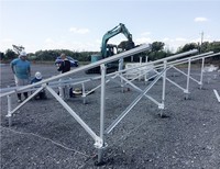 Système de montage solaire SOEASY, vis d'ancrage au sol en aluminium moulé, diamètre 76 mm, filetage M8, finition galvanisée, durée de vie plus longue