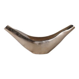 Ciotola decorativa in metallo a forma di V per tavolino da caffè e bancone cucina, centrotavola sofisticato per decorare la tavola - Product Image 1