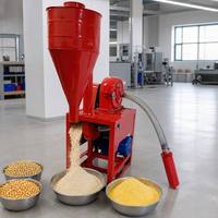 Machine à broyer multifonctionnelle à alimentation automatique de type moulin à disques pour le broyage du maïs, du riz, de l'herbe, du soja et des légumineuses