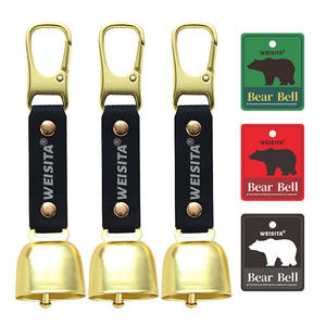 Campana de Metal para Camping de Montaña, Innovaciones 2025, Alta Calidad, Hebilla de Campana de Metal, Artesanía en Metal, Campana de <span class=keywords><strong>Oso</strong></span> Dorada, Estilo Granja - Product Image 1