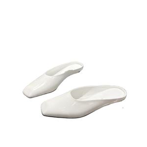 Zapatos de Mujer 2026, Diseño de Lujo, Cuero Patentado, Estilo Mocasín, Punta Cerrada, Tipo Slip-on, Sandalias Planas, Marca CL - Product Image 2