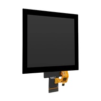 Layar TFT LCD IPS 4.0 Inci Resolusi 480x480 Layar Persegi Panjang Antarmuka RGB 40pin Hitam Kecerahan 400 Nits LED 1
