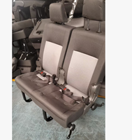 Sièges de voiture de luxe en cuir YLD Hiace avant/moyen/arrière sans appuie-tête, étanches, pour fourgonnette compacte à toit bas, pièces automobiles