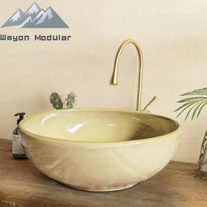 Lavabo en porcelaine au design brillant et élégant de Wayon adapté aux espaces modernes Évier en céramique précis - Product Image 2