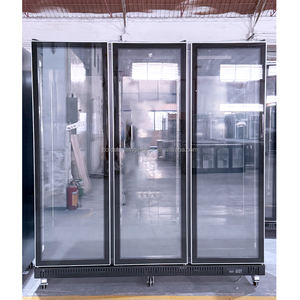 Armoire de présentation à 3 portes vitrées pour épicerie, refroidisseur de boissons commercial, réfrigérateur à boissons - Product Image 1