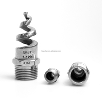 Buse de pulvérisation spirale conique creuse à haut débit Huajue Strong Jet pour filtres de radiateur de piscine, angle de pulvérisation 90°, raccord mâle 1/4 pouce BSPT