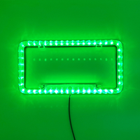 Cadre de plaque d'immatriculation à LED phosphorescente personnalisé et coloré, porte-plaque standard USA, cadre de plaque d'immatriculation pour voitures