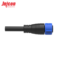 Connecteur circulaire industriel étanche M25 à 2 broches, mâle, à assembler, avec broches plaquées or, IP67, connexion d'alimentation stable