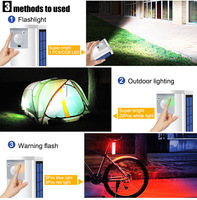 5-in-1 Solar-Campinglampe mit Powerbank Tragbare Notfall-Taschenlampe Outdoor-Reiselaterne Auto-Stroboskop-Warnleuchte