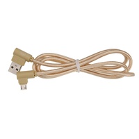 Câble de Charge Micro USB 2.0 25cm 90 degrés, court Nylon V8, câbles de données pour téléphone Android, cordon de Charge Micro USB