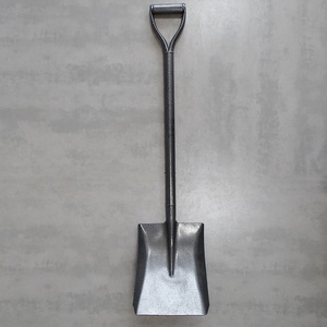 Herramientas de construcción de jardines agrícolas Mango de acero al carbono Cabeza de pala de hierro Pala de excavación de hierro de punto redondo S503 - Product Image 6