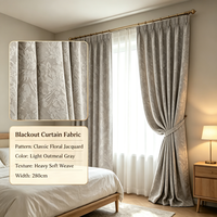 Tissu Brocart 100% Polyester Teint, Poids Moyen, Facile d'Entretien, Largeur 98 pouces, pour Rideaux de Maison et Textiles de Fenêtre, Vente en Gros