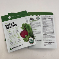 Sachet Doypack en papier kraft avec fenêtre, de qualité alimentaire, pour noix, thé, café