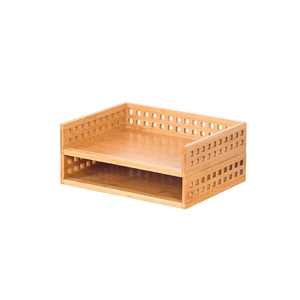 אותיות נייר עץ מגשים שולחן עבודה מעץ המארגן לוח מסמכים עץ - Product Image 4