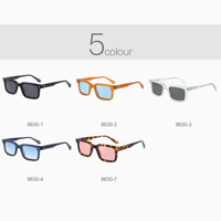 Nouvelles Lunettes de Soleil Carrées Épaisses Tendance 2026 UV400 Monture en Acétate Noir Orange Bleu Écaille de Tortue pour Femme Style Rétro Streetwear